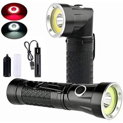 Lampe Frontale LED Ultra Puissante 2000 Lumens Rechargeable – 5 Modes, Détecteur De Mouvement, Étanche IPX4 Pour Camping, Course, Pêche
