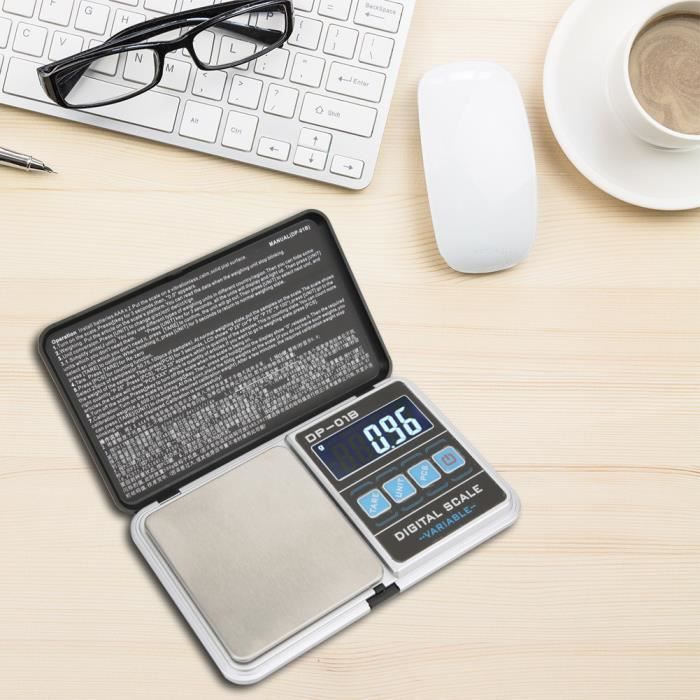 Mini Balance De Précision 600 G X 0,01 G – Balance Poche Numérique Pour Bijoux, Herbes, Or – Écran LCD Rétroéclairé