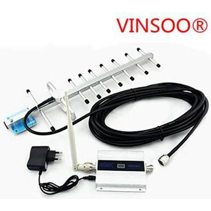 Vinsoo Ecran Lcd Mini Gsm 900mhz Telephone Mobile Amplificateur De Signal Signal Gsm Booster Yagi Antenne Avec 10m De Cable Achat Amplificateur De Signal Pas Cher Avis Et Meilleur Prix Cdiscount