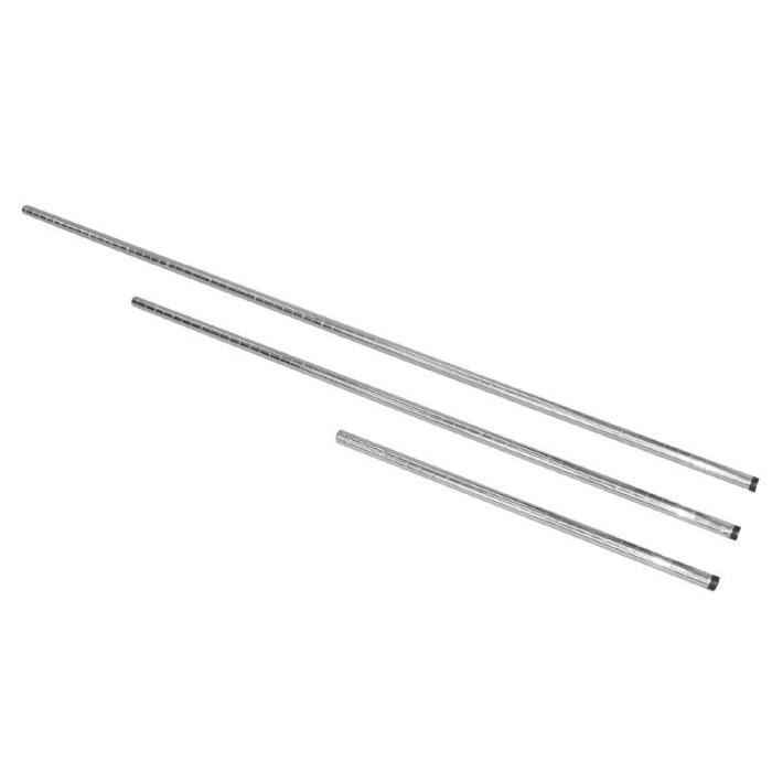 Poteaux chromé montant droit Vogue 660mm (lot de 2) Poteaux chromé montant droit Vogue 660mm (lot de 2)