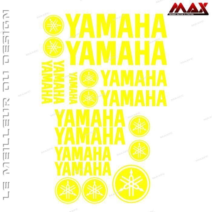 18 stickers YAMAHA – JAUNE – Xmax Tmax Fazer R6 R1 XJ6 YZF FZ6 FZ1 FZ8 125  Sticker Adhésif Autocollant Autocollants YAM001 - Cdiscount Auto