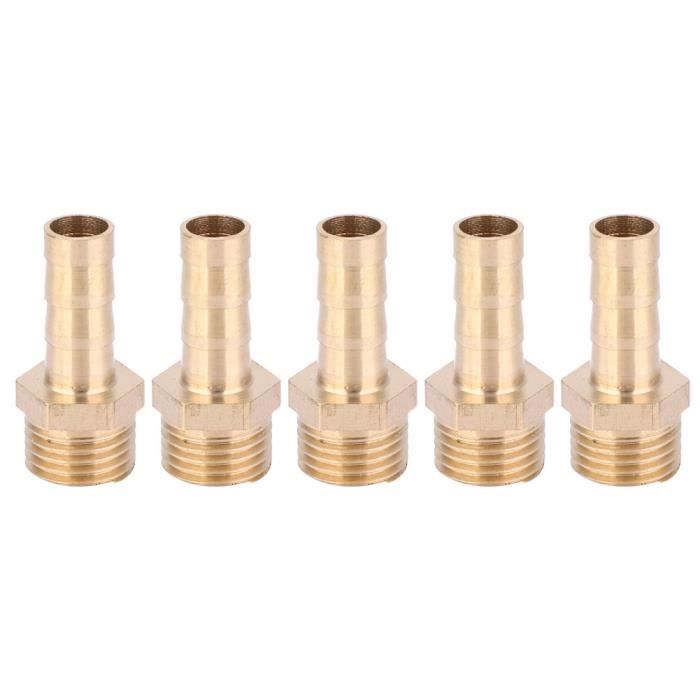 Raccord Cannelé Laiton Tuyau Connecteur Adaptateur 10 mm Barbeléx G1-2