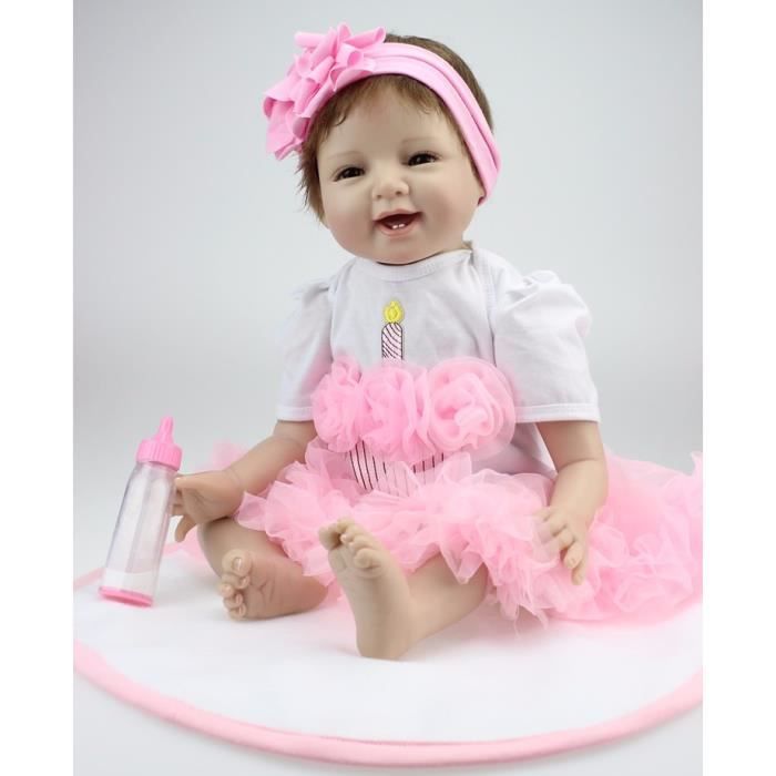 La Livraison Gratuite De 22 Pouces De Silicone Mou Renaitre Poupee 100 Handmade Bebe Nouveau Ne Beaux Bebes Fille Enfants Anniver Cdiscount Jeux Jouets