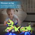 Voiture Dinosaure Enfant - MKISHINE - Jouet 2 en 1 - Vert - 4 roues - Jeux Enfants 3 à 12 Ans-1
