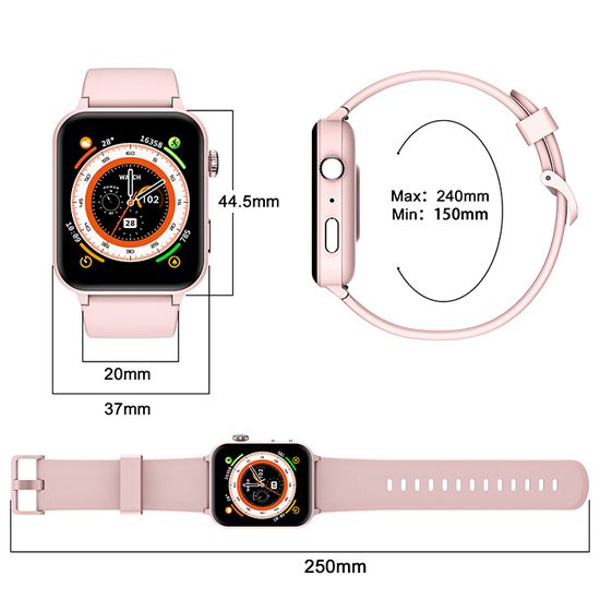 Montre Connectée Homme Smartwatch 100+ Sports Cardiofrequencemetre