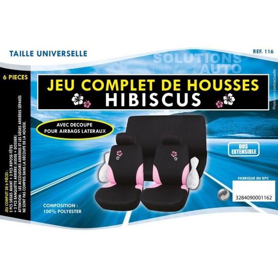 IMDIFA 115 Housses de Si/ège 6 Pi/èces Design Airbag 100/% Polyester
