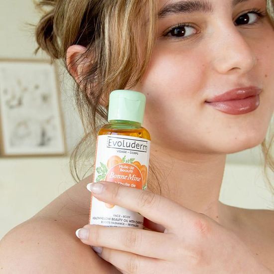 Trio Evoluderm Carotte Vitamine C - Lait Crème Et Huile Booster - Ultra Clarifiant Et Nourrissant - Neuf