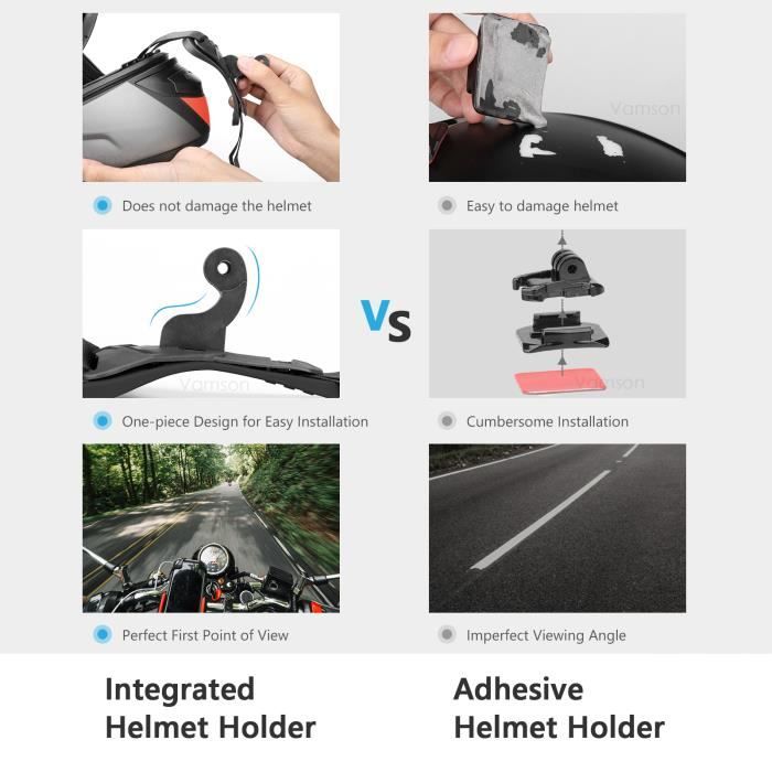 Higatful - Lot De 4 Vis Moletées Aluminium Pour GoPro, Insta360, DJI Osmo - Noir - 7
