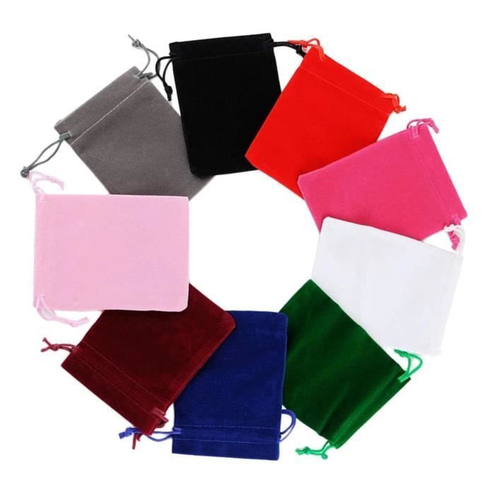 50 100 pi ces Mini sac cordon tissu maille petites pochettes