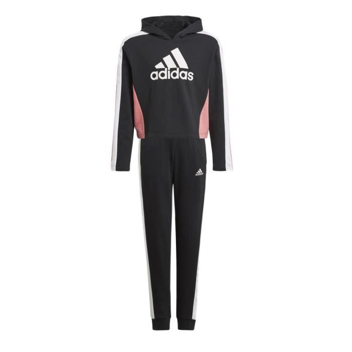 Survetement Enfant Fille Adidas Hoodedcrop Noir Rose Indoor Noir Cdiscount Pret a Porter