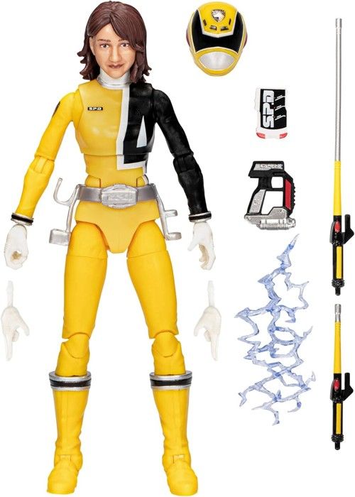 Figurine de collection - POWER RANGERS - Ranger jaune S.P.D. - 15,2 cm
