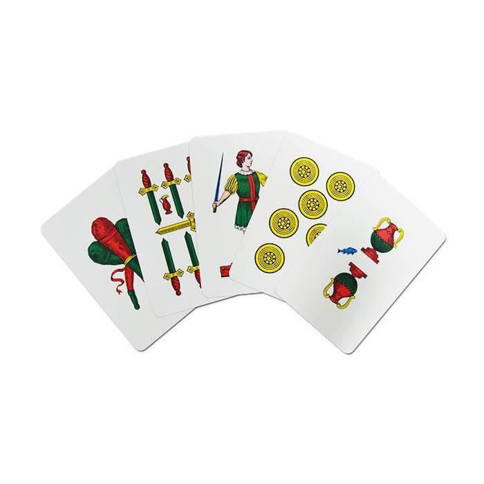DAL NEGRO - Jeu De Scopa & Briscola, 40 Cartes Napoletane N.81 100% Plastique Étui Cartonné