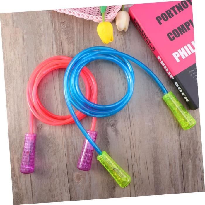 Corde à Sauter Flow – Fitness à La Maison Ou à La Gym, Longueur Réglable 2,8m, Double Tressage Costaud, Avec Housse De Rangement