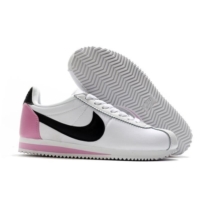 Basket Nike CLASSIC CORTEZ Homme Et Femme Blanc noir rose
