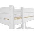 Lit de superposé en bois pin massif blanc
-divisible in deux lits simple
-niche 100 cm
-hauteur 180 cm-3