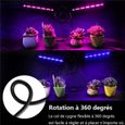 Lampe de Plante,Lampe Pour Plante 3 Têtes ,80 LEDs Lampe de Croissance à 360° Éclairage Horticole-3