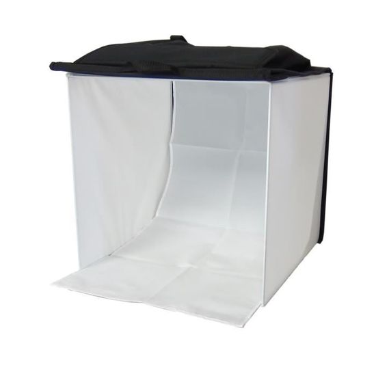 Cube Photo Lumineux DynaSun PB1 80x80x80 Cm - Softbox Avec 4 Fonds (blanc, Noir, Rouge, Bleu) Et Sac De Transport - Pour Photo Produit Professionnelle