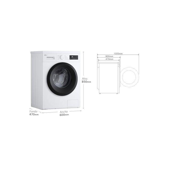 LG F4R5011TSMB Lavatrice Carica Frontale Capacita 11 Kg 1400 Giri/min Classe A Colore Nero - Lavatrici/Lavasciuga Lavatrice carica frontale