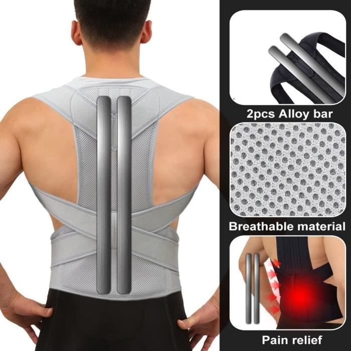 Corset Barre En Alliage Correcteur De Posture Scoliose Dos Orthese Colonne Vertebrale Corset Epaule Therapie Soutien Posture H4541 Cdiscount Sport