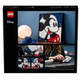 LEGO® Art 31202 Disney's Mickey Mouse Set de loisirs créatifs pour les adultes et tableau de décoration mural-4