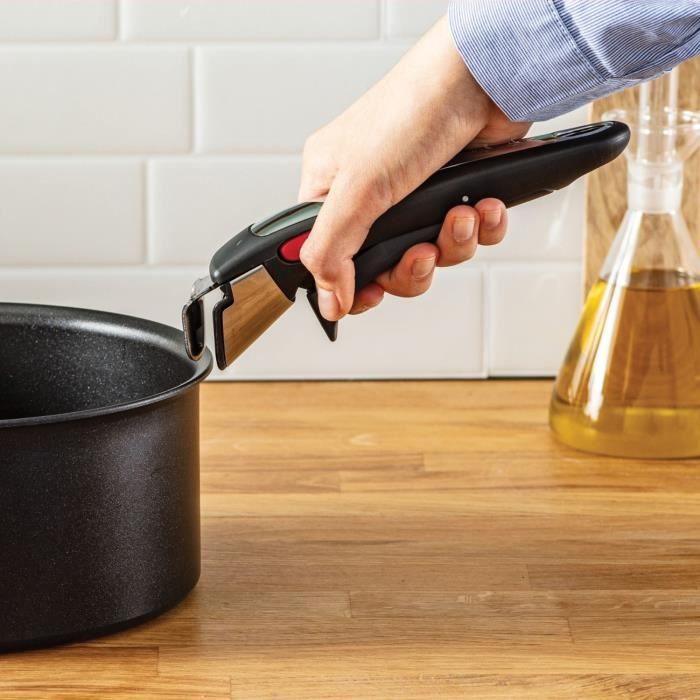 Poignée Amovible Pour Casserole Résistante à La Chaleur - 19 Cm, Ouverture à Une Touche, Réglable