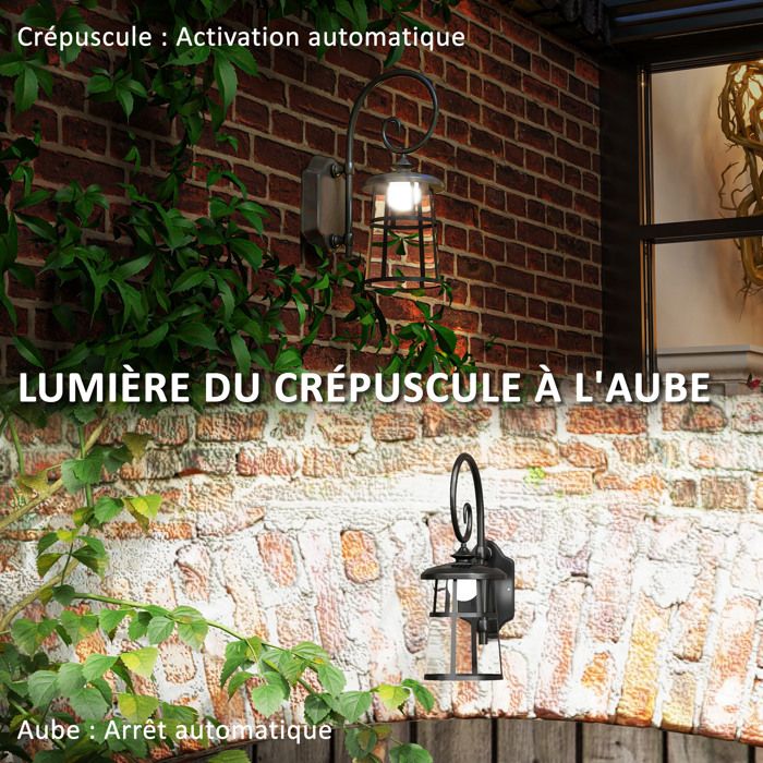 2 Pièces Lampes Solaires LED Avec Couvercles De Rechange - 4 X 7 Cm - Pour Lanternes Jardin, Balcon, Terrasse - Éclairage Automatique Blanc Chaud