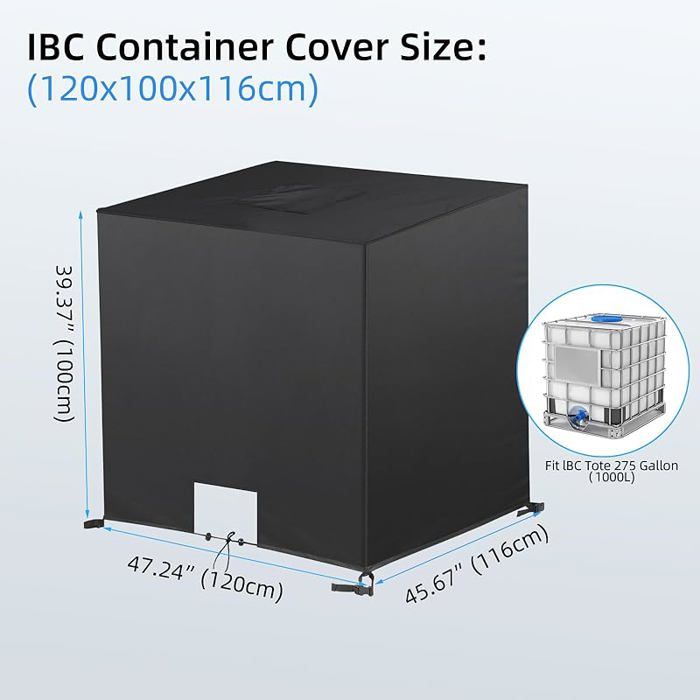 Bâche de réservoir d'eau,IBC Bache pour Cuve 1000L,Anti-poussière Anti