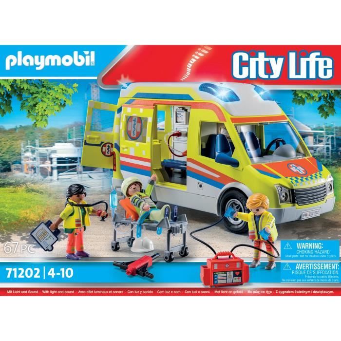 PLAYMOBIL City Life 71203 Hélicoptère de secours, Commandez facilement en  ligne