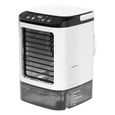 Climatiseur Mobile, Climatiseur Portable, Refroidisseur d'Air par Evaporation 4-en-1, 3 Vitesses, 2 Modes de Brume, 7 Lumières LED
