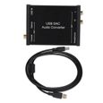 ASHATA Convertisseur audio USB DAC, GV-023 Convertisseur audio numérique vers analogique DAC Carte son audio USB pour Windows-0
