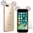 Coque silicone iPhone 6 Plus/6S Plus Oreilles de Mickey pailletée Rose