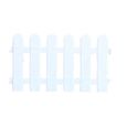 Pwshymi clôture de jardin blanche Bordures blanches clôture de jardin gazon jardin barriere 50 × 30 cm / 19,7 x 11,8 pouces-0
