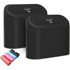 2Pcs Poubelle de Voiture,APERIL Mini Poubelle Voiture Multifonctio n de Voiture Avec 80 Sacs Poubelle pour Voiture,Bureau et Cuisine