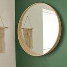 MOB-IN Miroir Rond en Bois D80 cm VALI