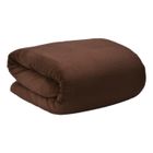 BEAUTISSU HOME STYLE Beautissu Couverture polaire 150x200cm Marron foncé Couvre-Lit Aurelia - Plaid jeté de canapé très doux - Plaid polaire marron fon