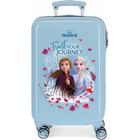 Valise cabine DISNEY FROZEN - Trust Your Journey - Bleu - ABS - 55x34x20cm