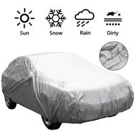 Housses de voiture complètes universelles,protection solaire,en polyester,avec bande de moulage,pour SUV-berline-514 et