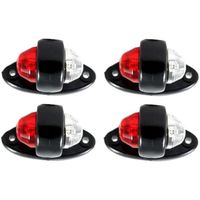 4 Récupération Côté Rouge/Blanc Marqueur Board Lumières LED Lampes 12/24 Volts Remorque Camion
