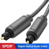 AuTech® 2M Câble Optique Audio Toslink Câble Fibre Optique Numérique Compatible avec Barre de Son HiFi Home CinémaTV - 2M