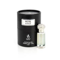 AYAT PERFUMES – Extrait de Parfum Musk Ayat 12ml | Fabriqué à Dubai | Unisexe Sans Alcool | Huile Parfumée Arabian Longue Durée