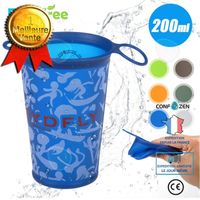 CONFO® Sports de plein air protection de l'environnement portable TPU pliant tasse d'eau douce tasse d'eau courante marathon tasse d