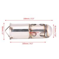 DB Killer Universel 51mm En Acier Inoxydable - Réducteur De Bruit Pour Pot D'échappement Moto, Installation Facile