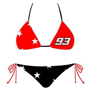 SOUS-VÊTEMENTS GP MOTORS Bikini Marc Marquez Stars MM93 - Femme - Rouge et Noir