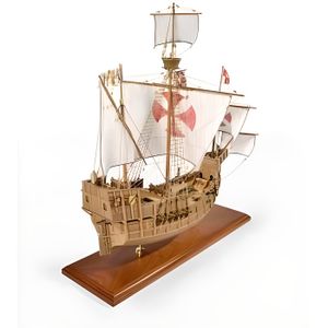 MAQUETTE DE BATEAU Maquette bateau en bois : Santa Maria 1492 aille U
