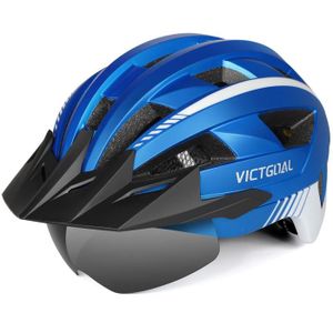 DÉCORATION DE VÉLO Casque bleu métal - TGOAL-Casque de vélo VTT pour 