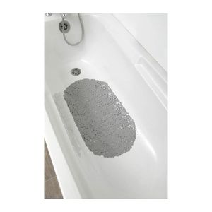 ANTI-DÉRAPANT BAIN TENDANCE - Tapis Fond de baignoire anti-dérapant Bulles 69 x 36 cm  Gris perle Gris Perle