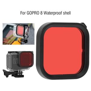 Color : Red JIJIONG Filtre de plongée Rouge pour boîtier étanche Uerwater Protecteur de Filtre d'objectif de plongée pour GoPro Hero Black 5 6 7 Accessoires de caméra d'action 