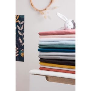 Drap Housse Coton Bio Pour Lit Bebe 60 X 1 Cm Terracotta Cdiscount Maison