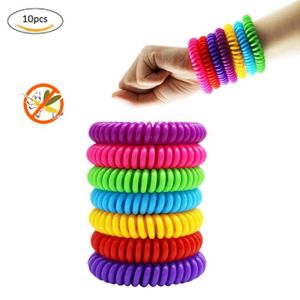 ANTI-MOUSTIQUE 10pcs Bracelets anti-moustiques en EVA, bracelets 