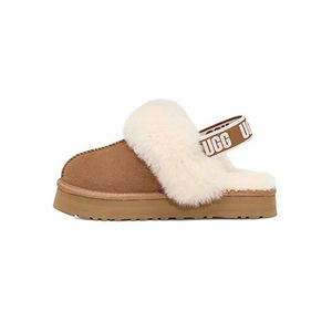 SANDALE - NU-PIEDS Sandale pour enfant UGG K-FUNKETTE - Daim et peau de mouton - Noir